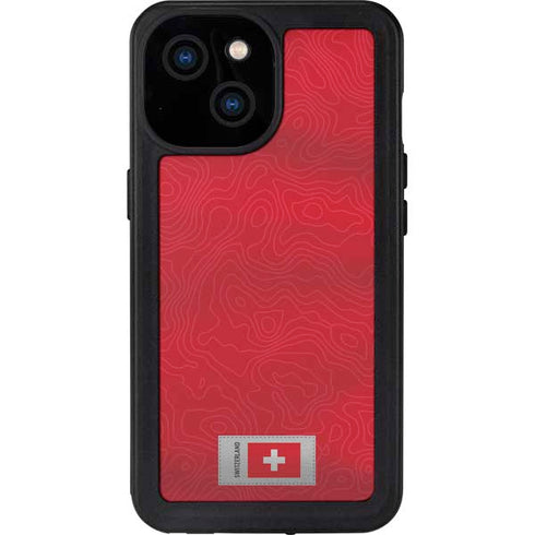 Switzerland Soccer Flag iPhone 15 Waterproof Case